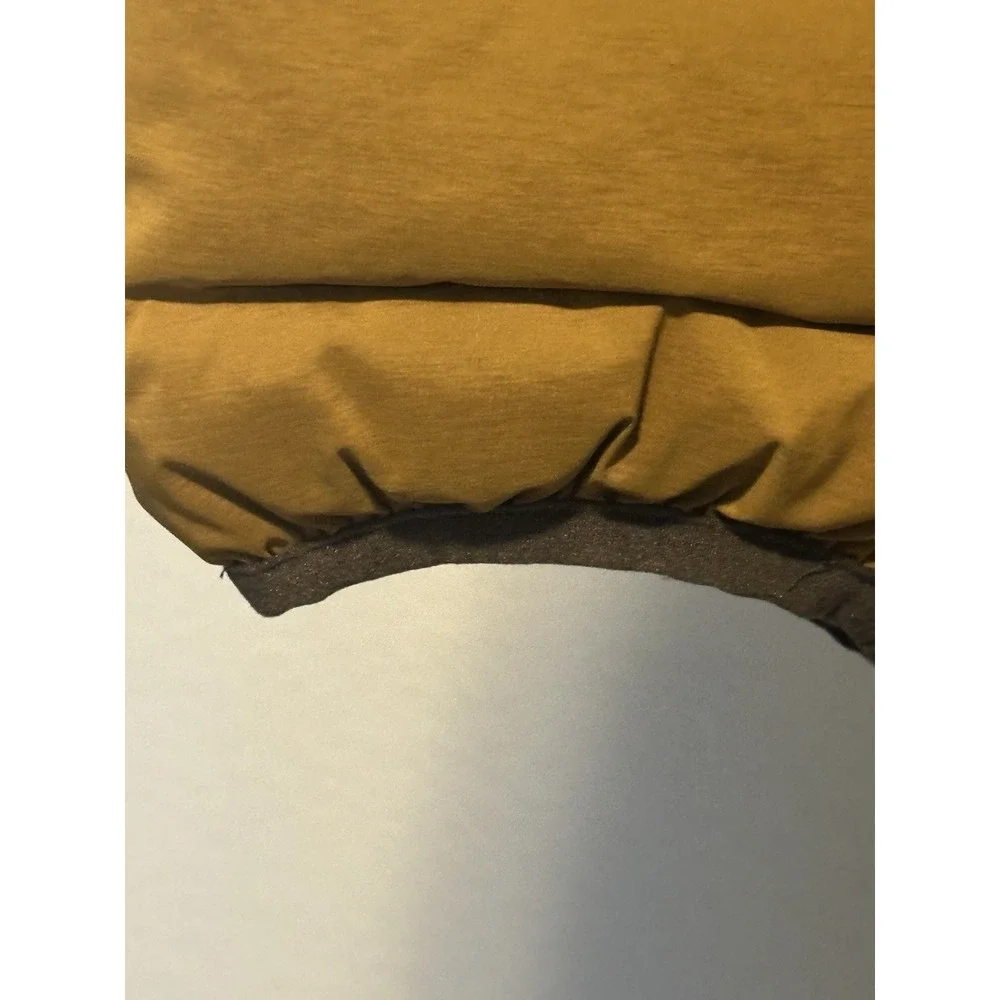 JENNI KAYNE Down Pullover Bronze Puffer Jacket sz.S Tan Anorak Snap Quilted READ - Picture 7 of 11